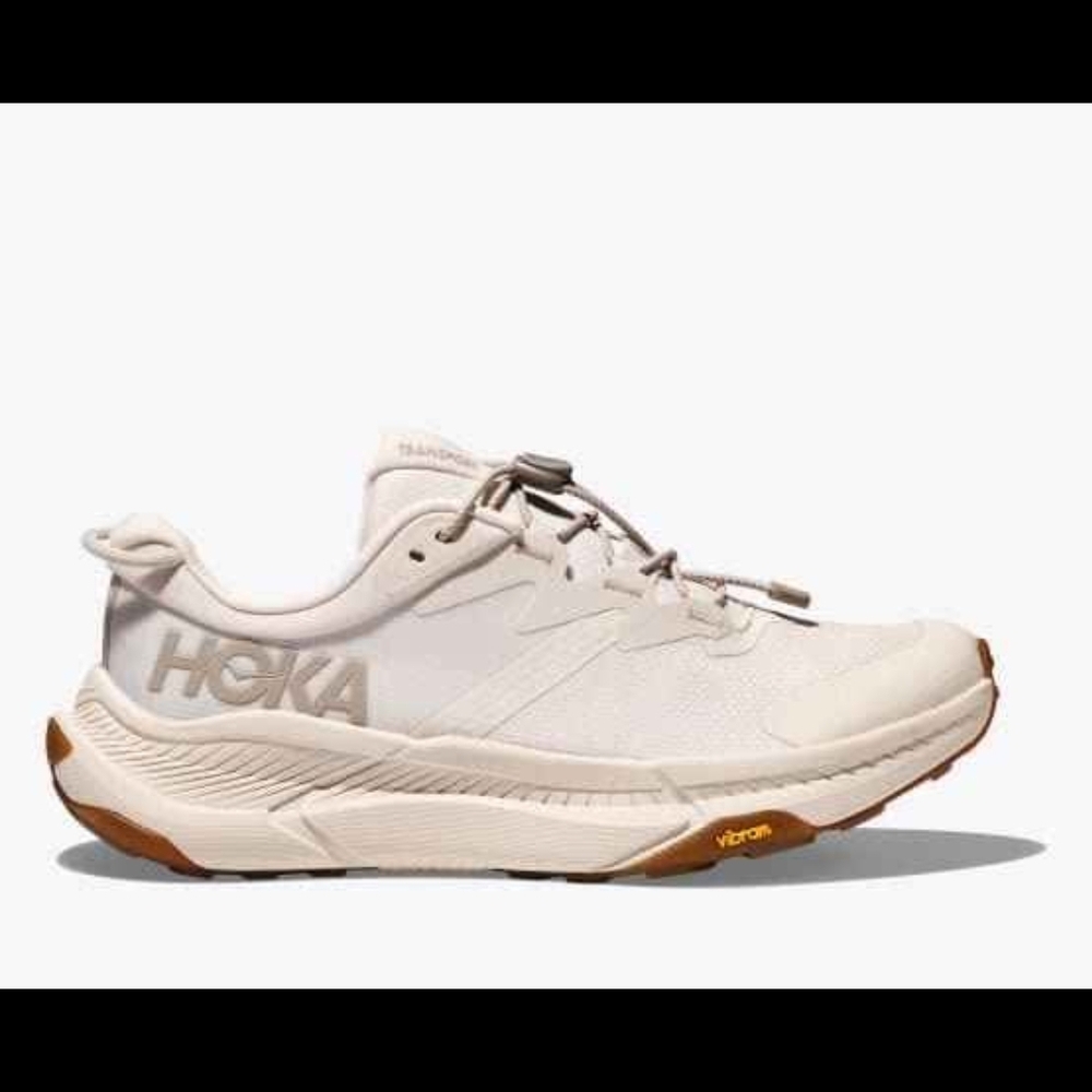 Hoka Women's Shoes in Cream and Brown